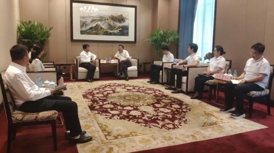 榆林市政府领导会见球速体育股份董事长一行